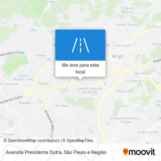 Avenida Presidente Dutra mapa