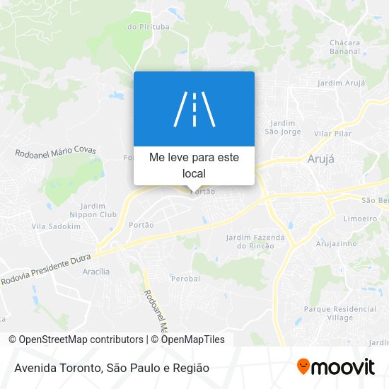 Avenida Toronto mapa