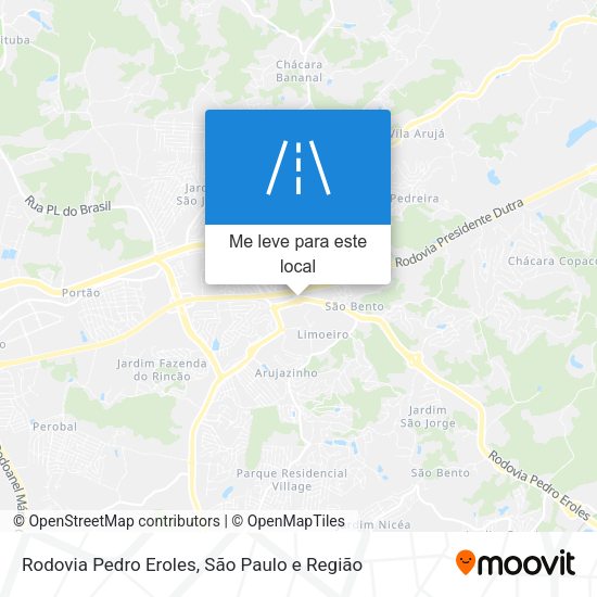 Rodovia Pedro Eroles mapa