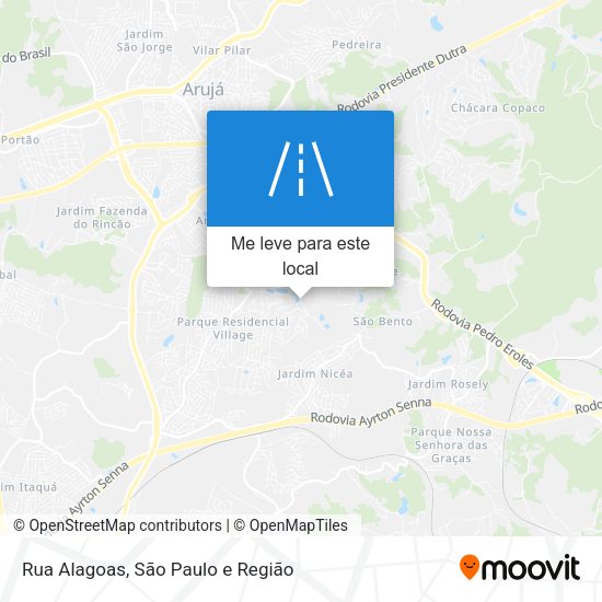 Rua Alagoas mapa