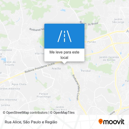 Rua Alice mapa