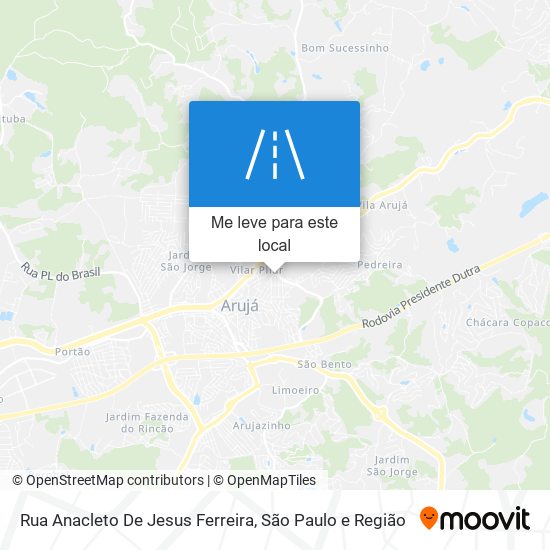 Rua Anacleto De Jesus Ferreira mapa