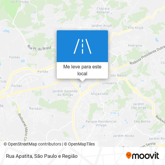 Rua Apatita mapa