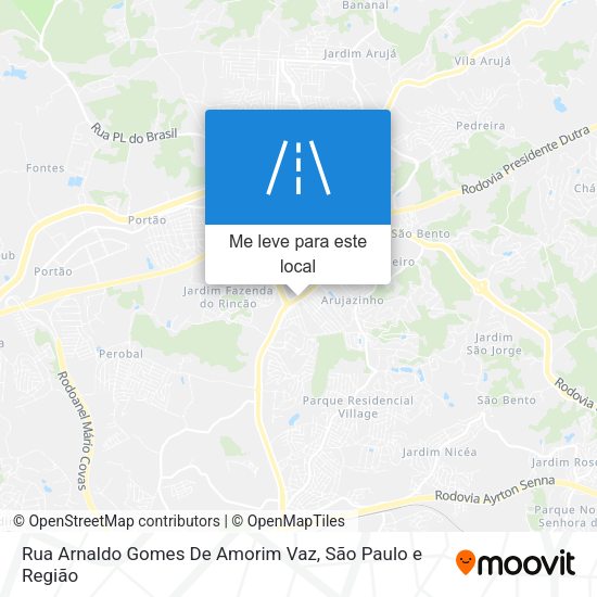 Rua Arnaldo Gomes De Amorim Vaz mapa