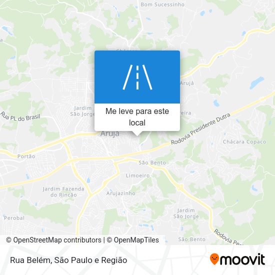 Rua Belém mapa