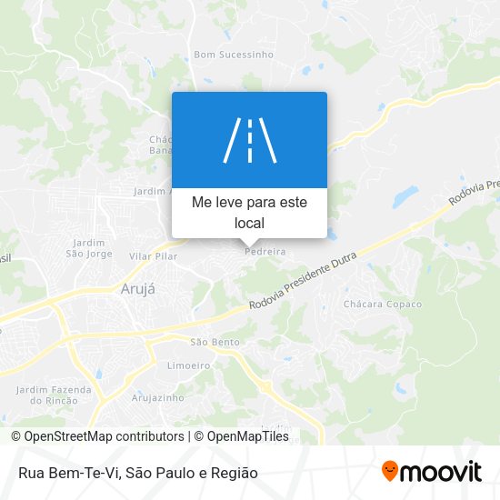 Rua Bem-Te-Vi mapa