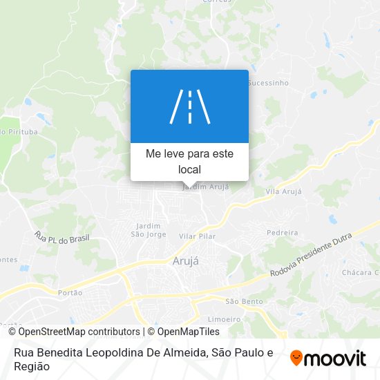 Rua Benedita Leopoldina De Almeida mapa
