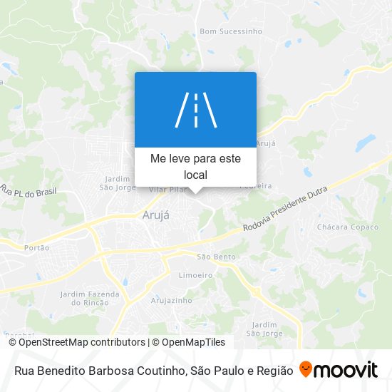 Rua Benedito Barbosa Coutinho mapa