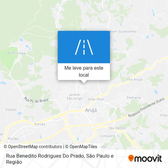 Rua Benedito Rodrigues Do Prado mapa