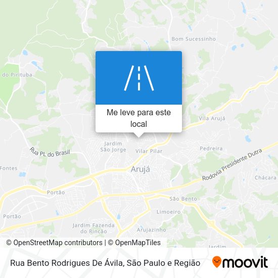 Rua Bento Rodrigues De Ávila mapa