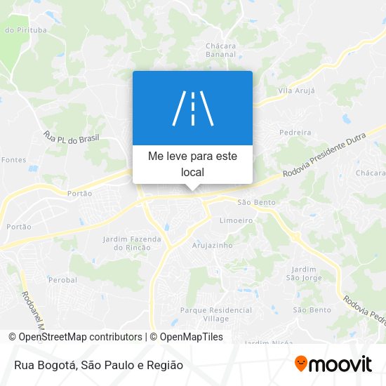 Rua Bogotá mapa