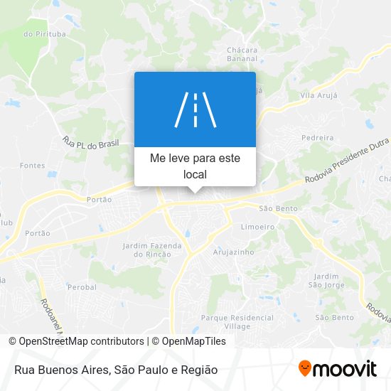 Rua Buenos Aires mapa