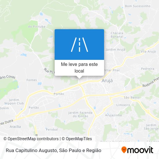Rua Capitulino Augusto mapa
