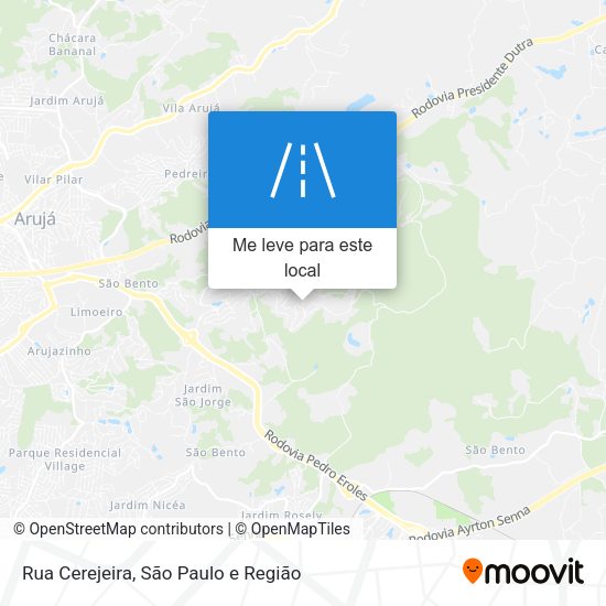 Rua Cerejeira mapa