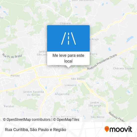 Rua Curitiba mapa