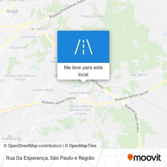 Rua Da Esperança mapa