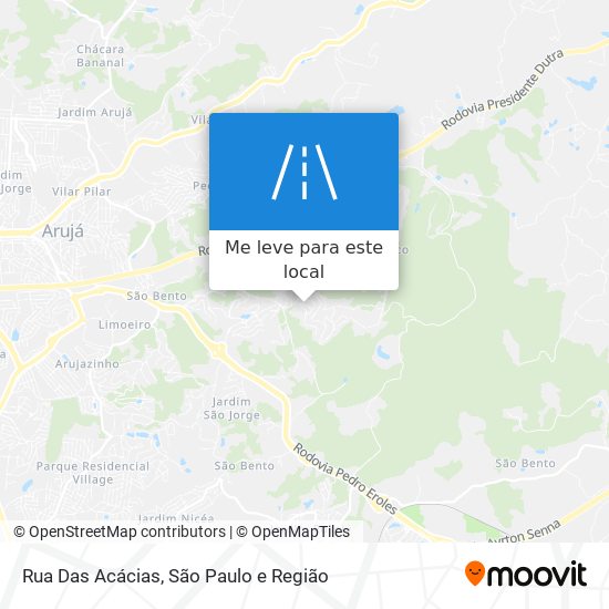 Rua Das Acácias mapa