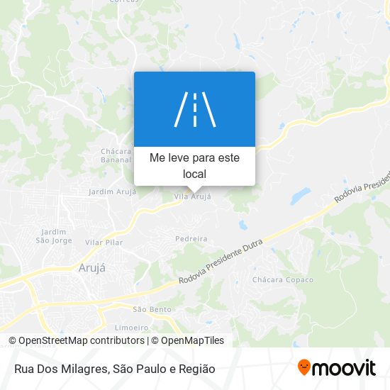 Rua Dos Milagres mapa