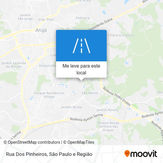 Rua Dos Pinheiros mapa