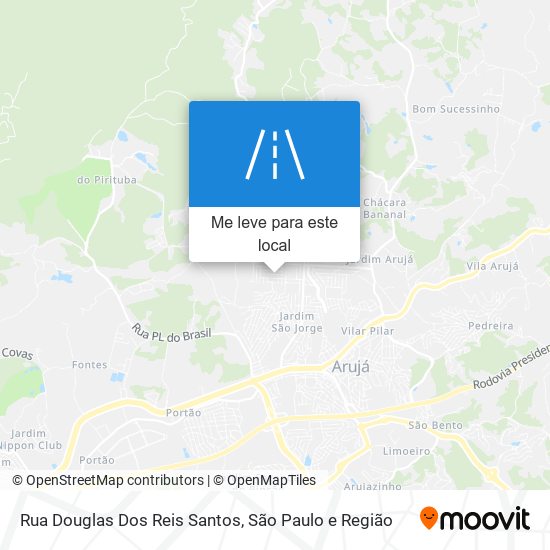 Rua Douglas Dos Reis Santos mapa
