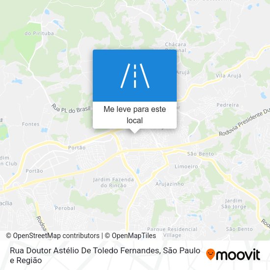 Rua Doutor Astélio De Toledo Fernandes mapa