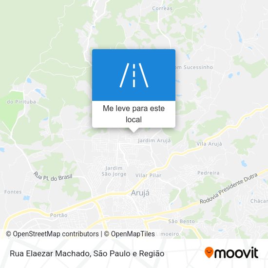 Rua Elaezar Machado mapa