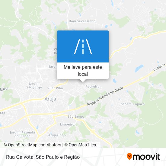 Rua Gaivota mapa