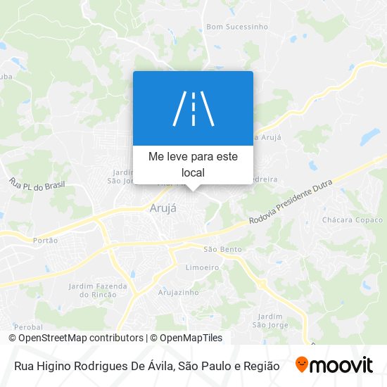 Rua Higino Rodrigues De Ávila mapa