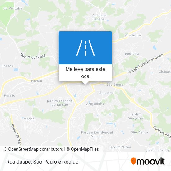 Rua Jaspe mapa