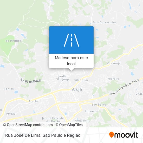 Rua José De Lima mapa