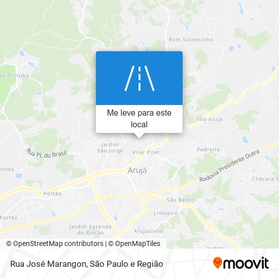 Rua José Marangon mapa