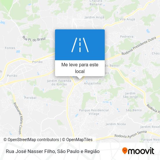 Rua José Nasser Filho mapa