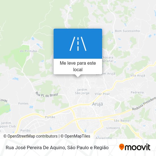 Rua José Pereira De Aquino mapa