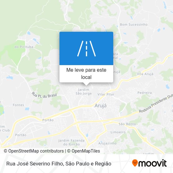 Rua José Severino Filho mapa
