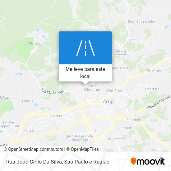 Rua João Cirilo Da Silva mapa