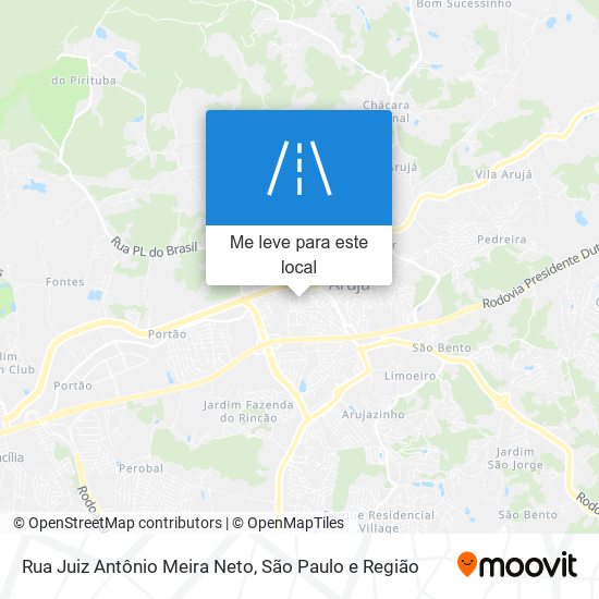 Rua Juiz Antônio Meira Neto mapa