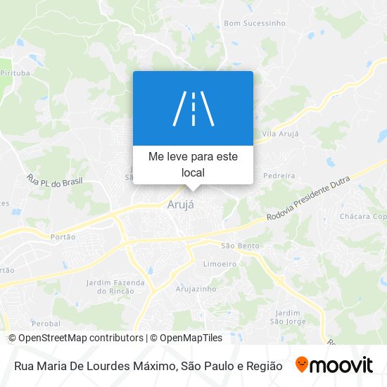 Rua Maria De Lourdes Máximo mapa