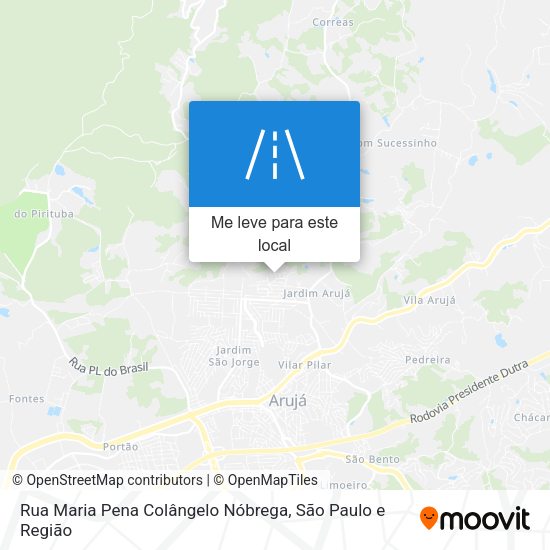 Rua Maria Pena Colângelo Nóbrega mapa