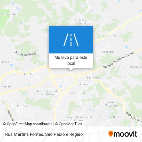 Rua Martins Fontes mapa
