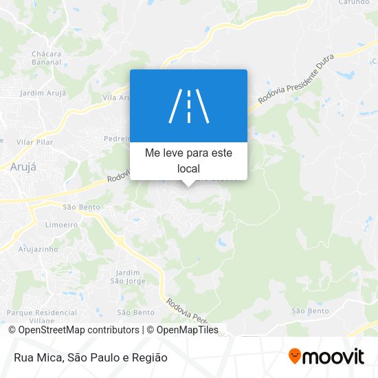 Rua Mica mapa