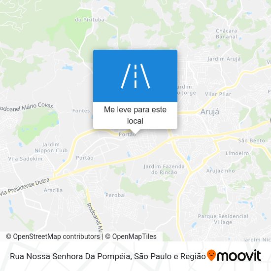 Rua Nossa Senhora Da Pompéia mapa