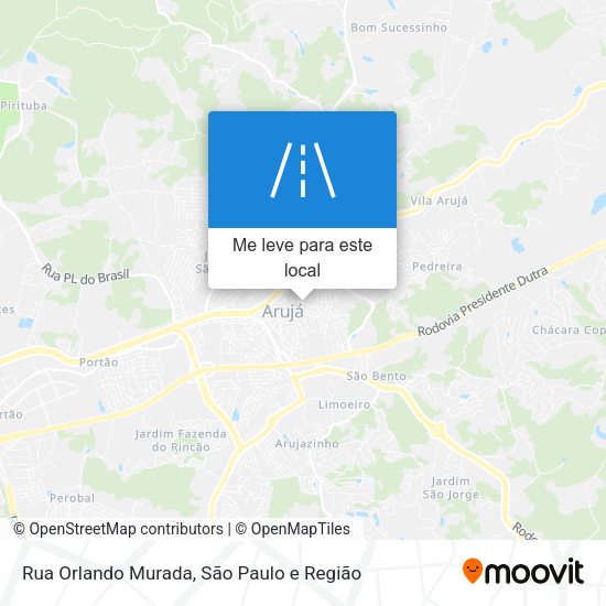Rua Orlando Murada mapa