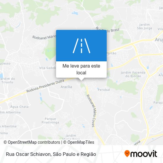 Rua Oscar Schiavon mapa