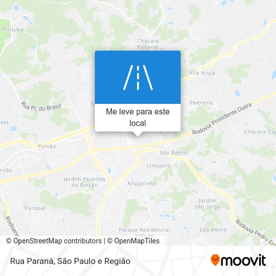 Rua Paraná mapa