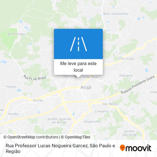 Rua Professor Lucas Nogueira Garcez mapa