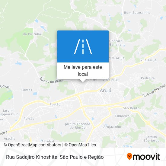 Rua Sadajiro Kinoshita mapa