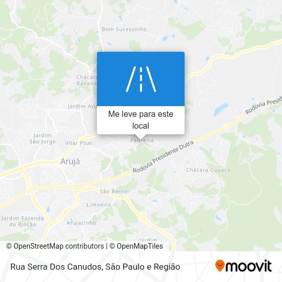 Rua Serra Dos Canudos mapa