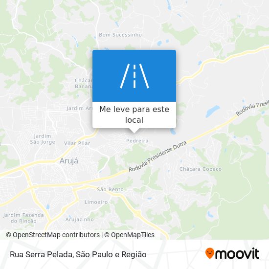 Rua Serra Pelada mapa