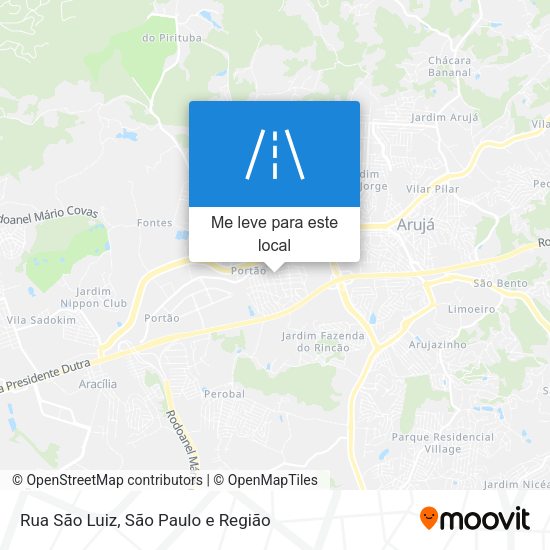 Rua São Luiz mapa