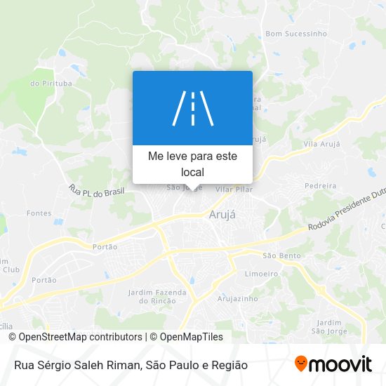 Rua Sérgio Saleh Riman mapa
